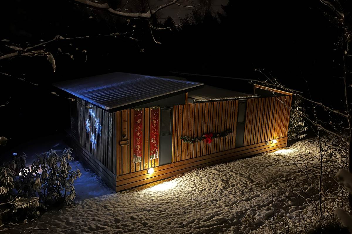 HY•Lødge Spa-5pers en hiver de nuit