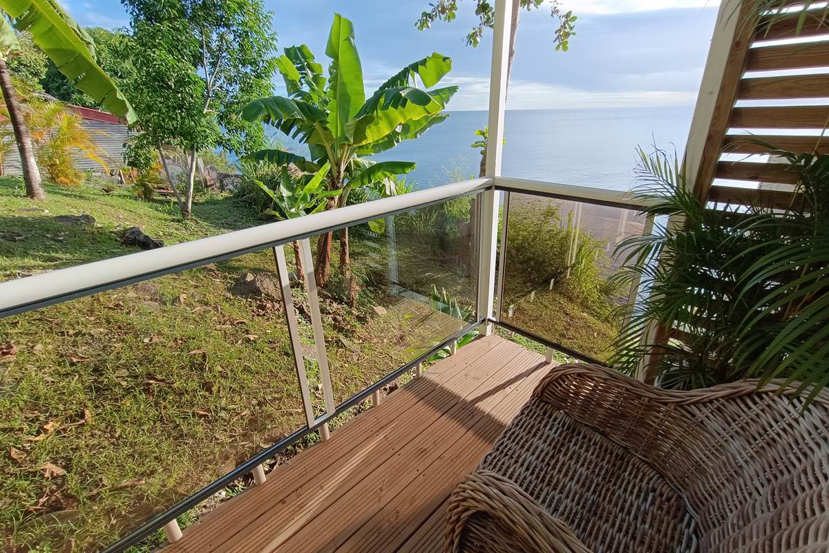 Balcon vue mer et jardin
