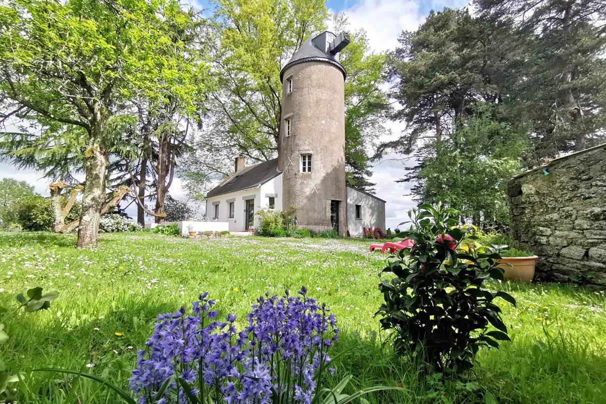 Vue bâtiment principal, moulin de La Retardière, Orvault