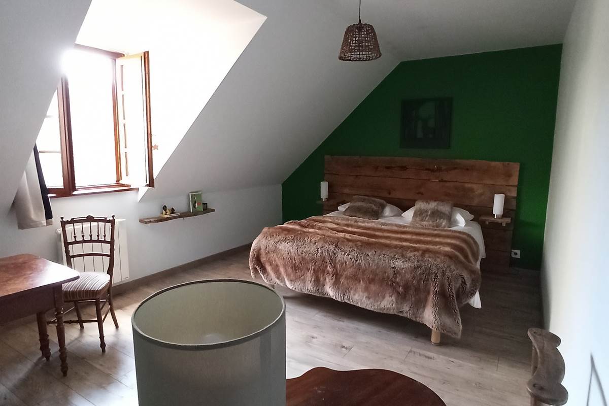 Gite chambre verte en haut