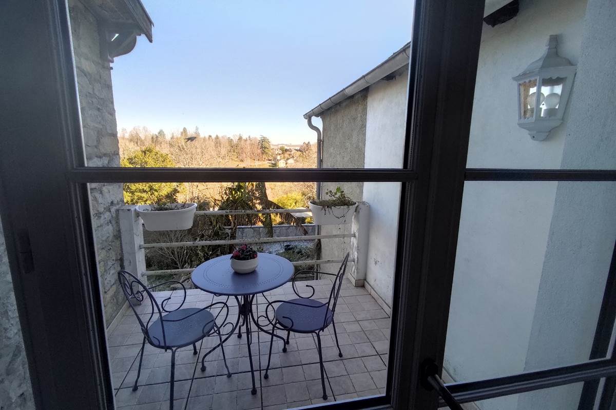 Maison d'hôtes l'Amphitryon - Chambre Ossau romantique avec sa terrasse