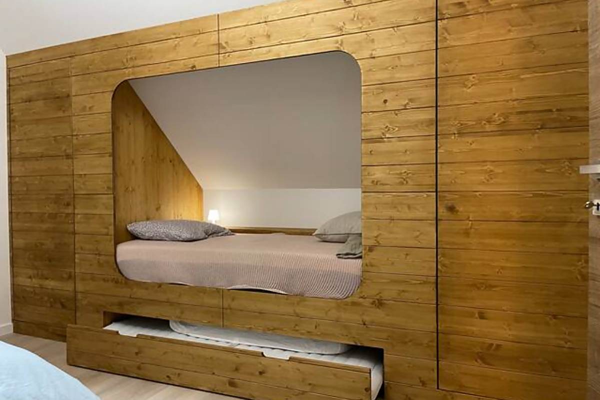 26-Le duplex vue Lac et montagnes-LIT CABANE CHAMBRE ETAGE