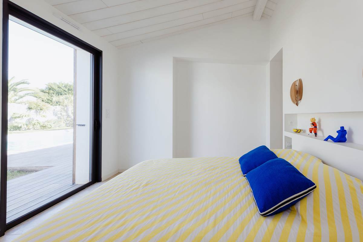 Villa Bleu Baya chambre 3 suite parentale lit double et salle d'eau