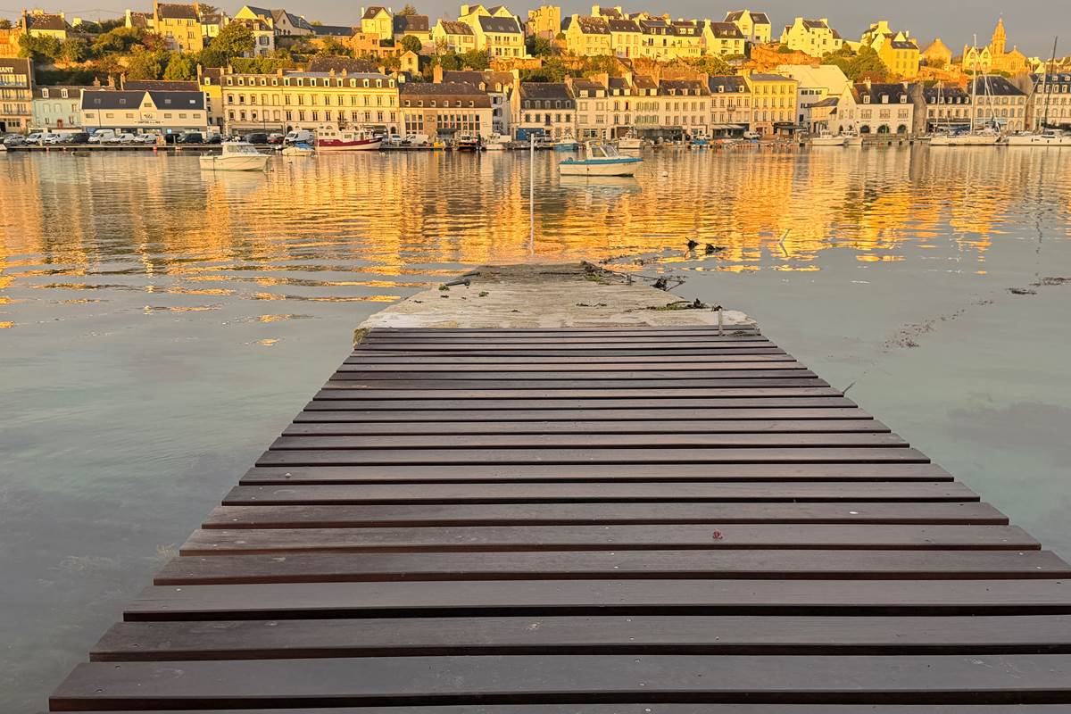 soleil du matin port