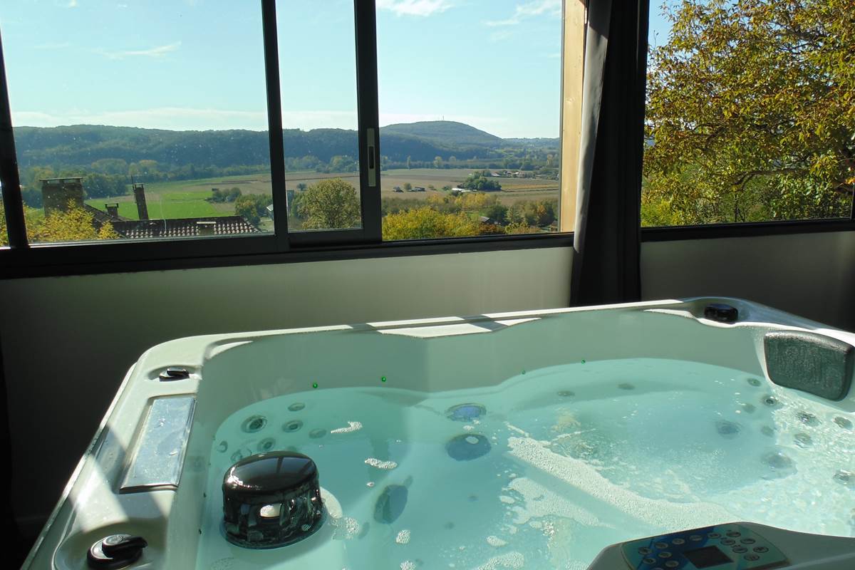 Vue panoramique depuis le spa L'Hirondelle