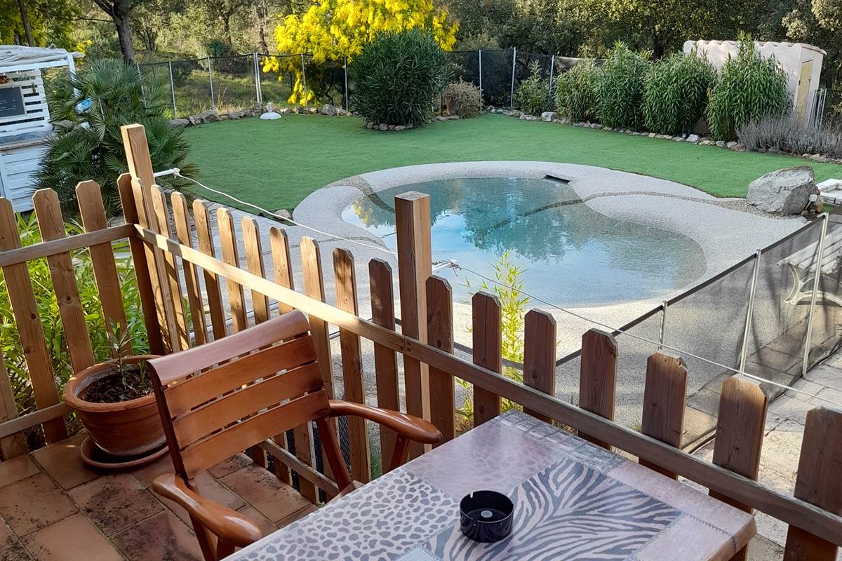 Terrasse vue lagon
