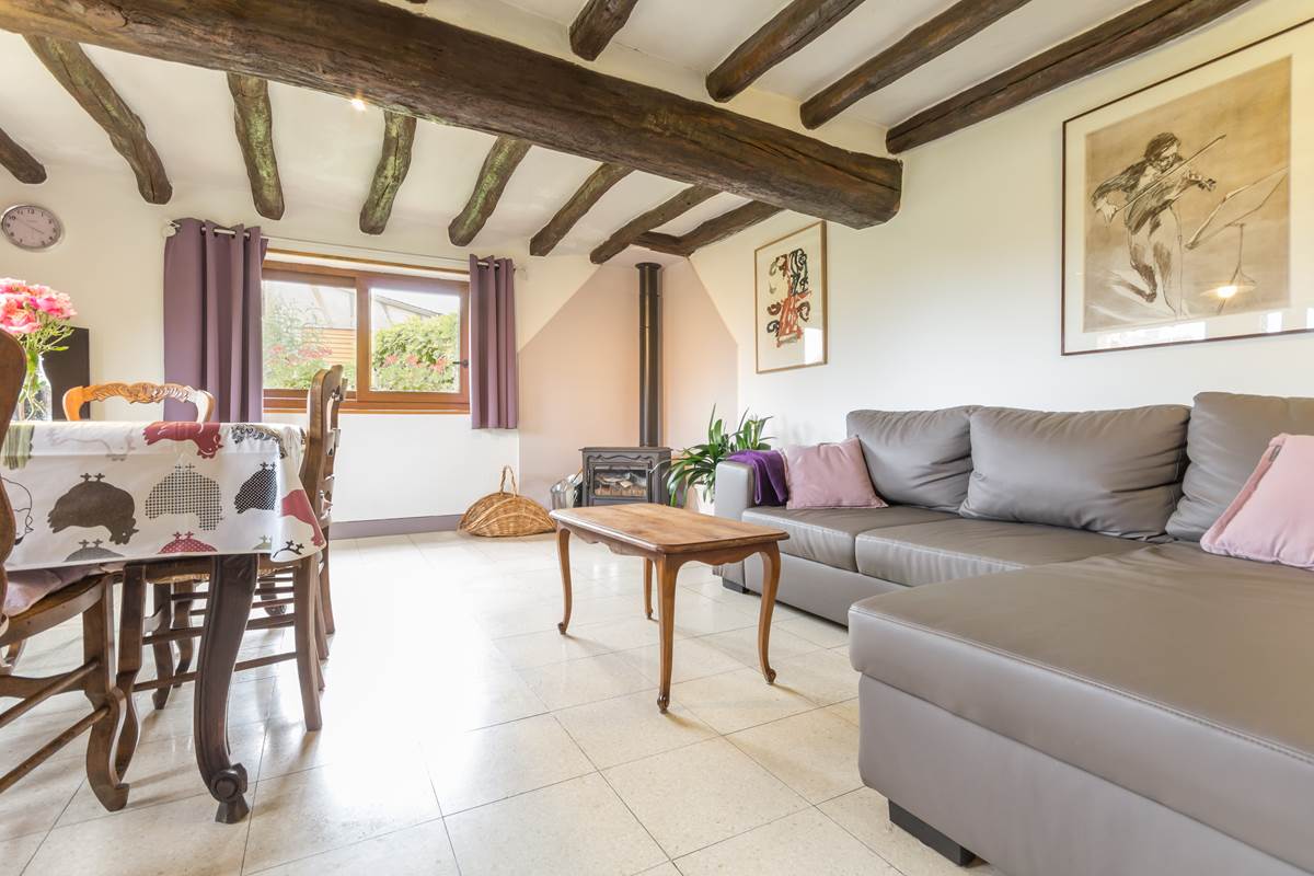 Pièce à vivre -Gîte du Petit Coq - aux3nidsfleuris