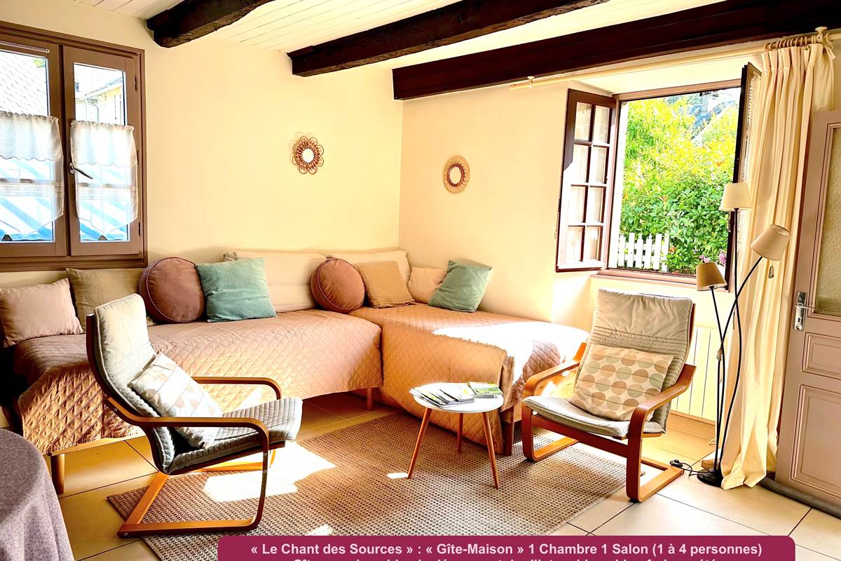 Gîte 1 : cosy et cocooning. Chaud et douillet en hiver, frais en été.