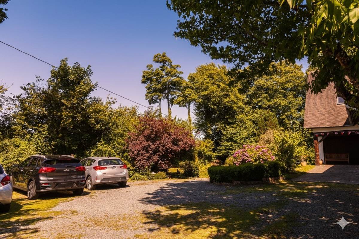le parking devant la maison