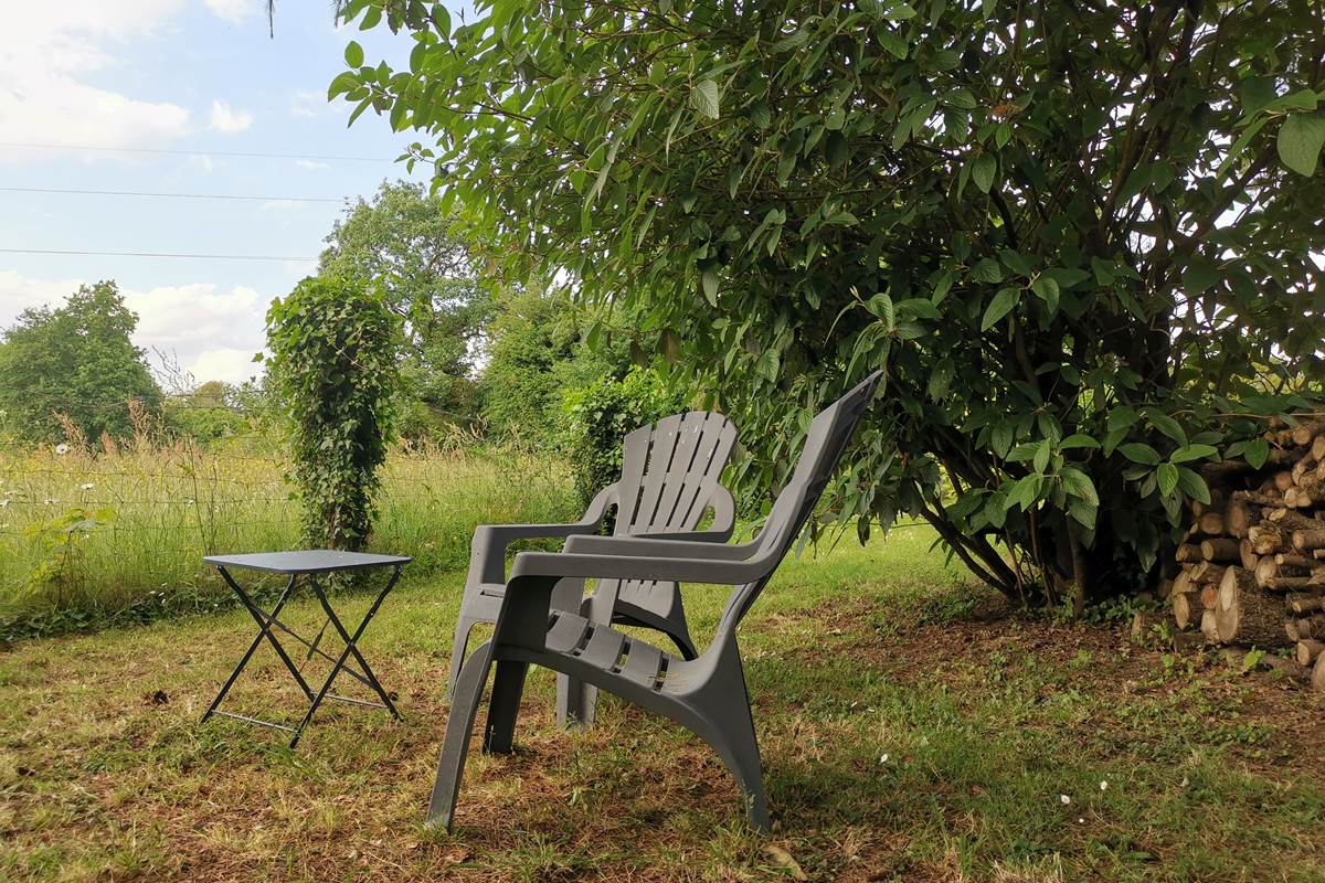 Ilot de détente dans le parc, moulin de La Retardière, Orvault, Nantes, Treillières, Sautron