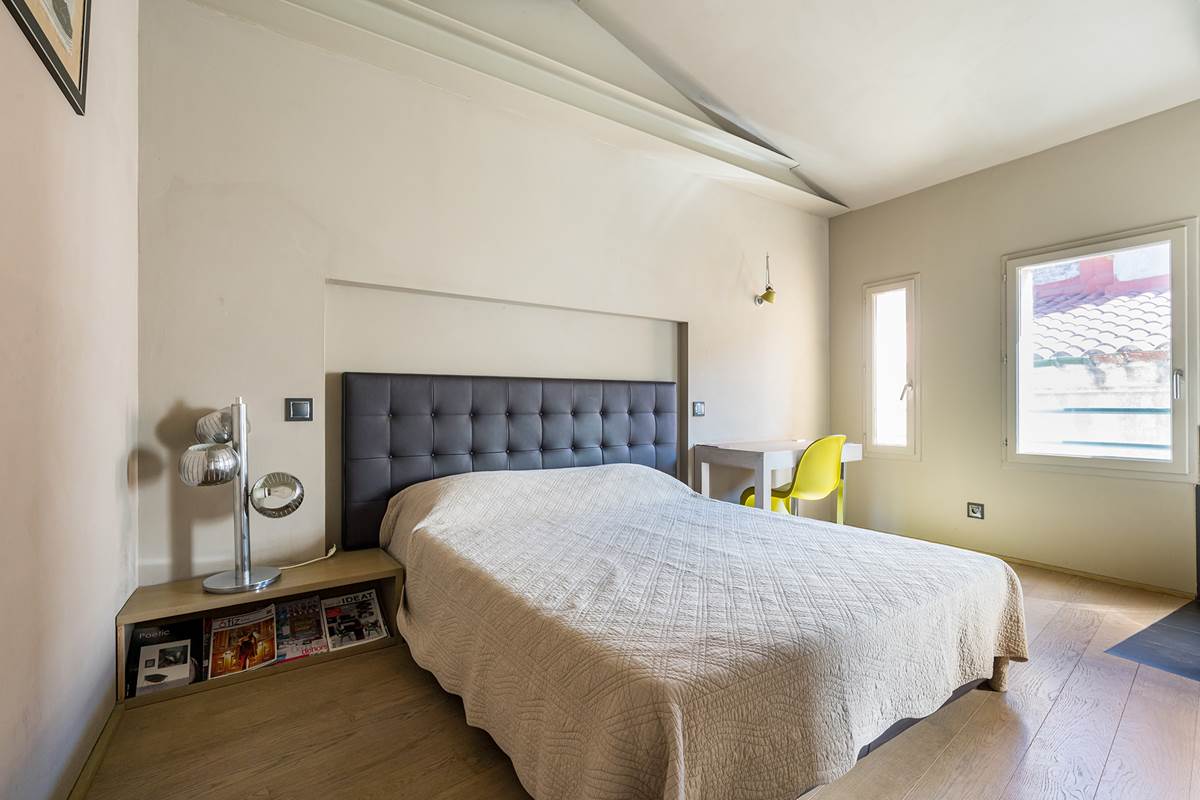 Loge de Mer - Lodge Urbain a Perpignan - Suite Junior - Literie