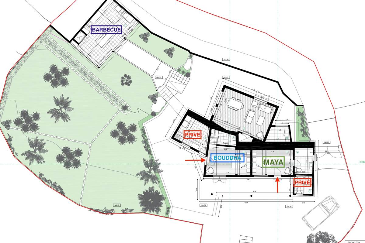 Plan de disposition des pieces.