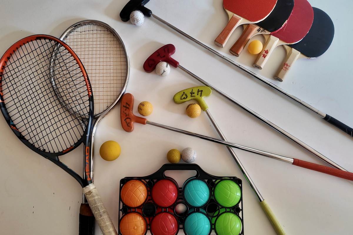 pétanque, minigolf, ping pong à disposition gratuitement