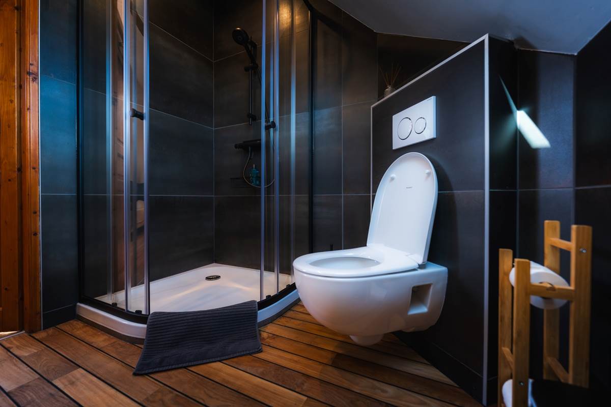 Chambres les danseurs: la salle de bain et toilettes