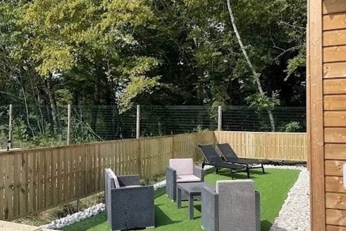 chalet en bordure de foret et de l'accrobranche accroder