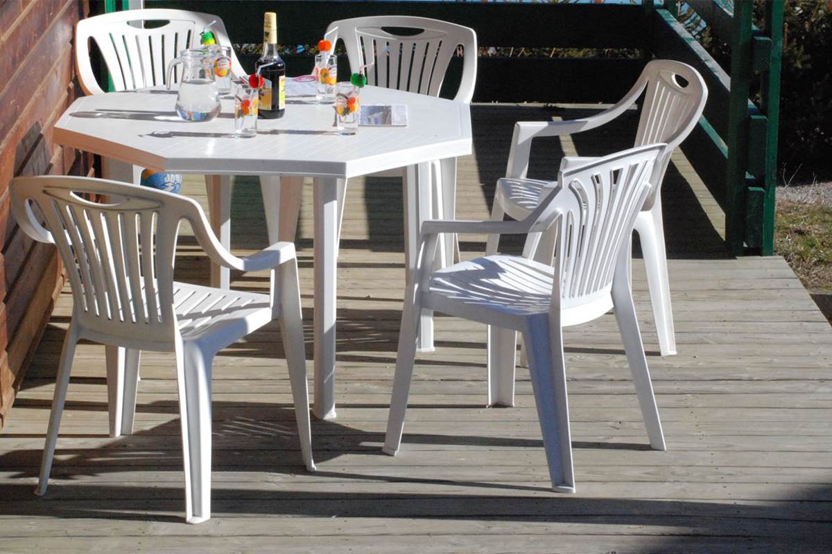 Les Chalets de la Margeride: Vue Terrasse ch 8