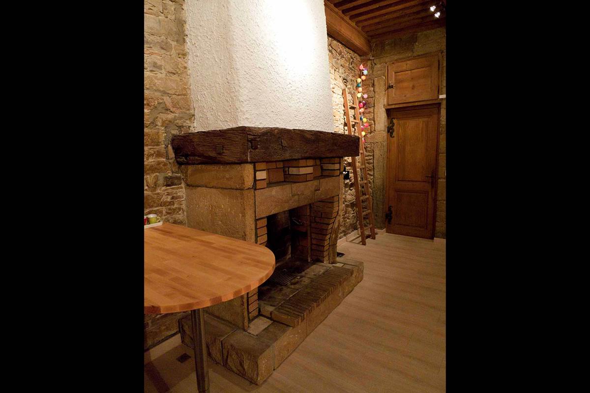 la cheminée du studio