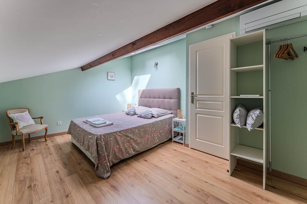 Chambre gîte 2 lit 160x200 climatisée