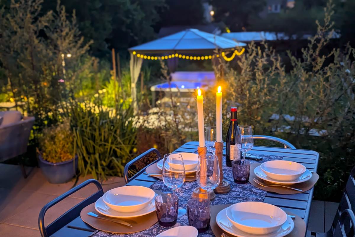 Diner en terrasse Epernay en Champagne