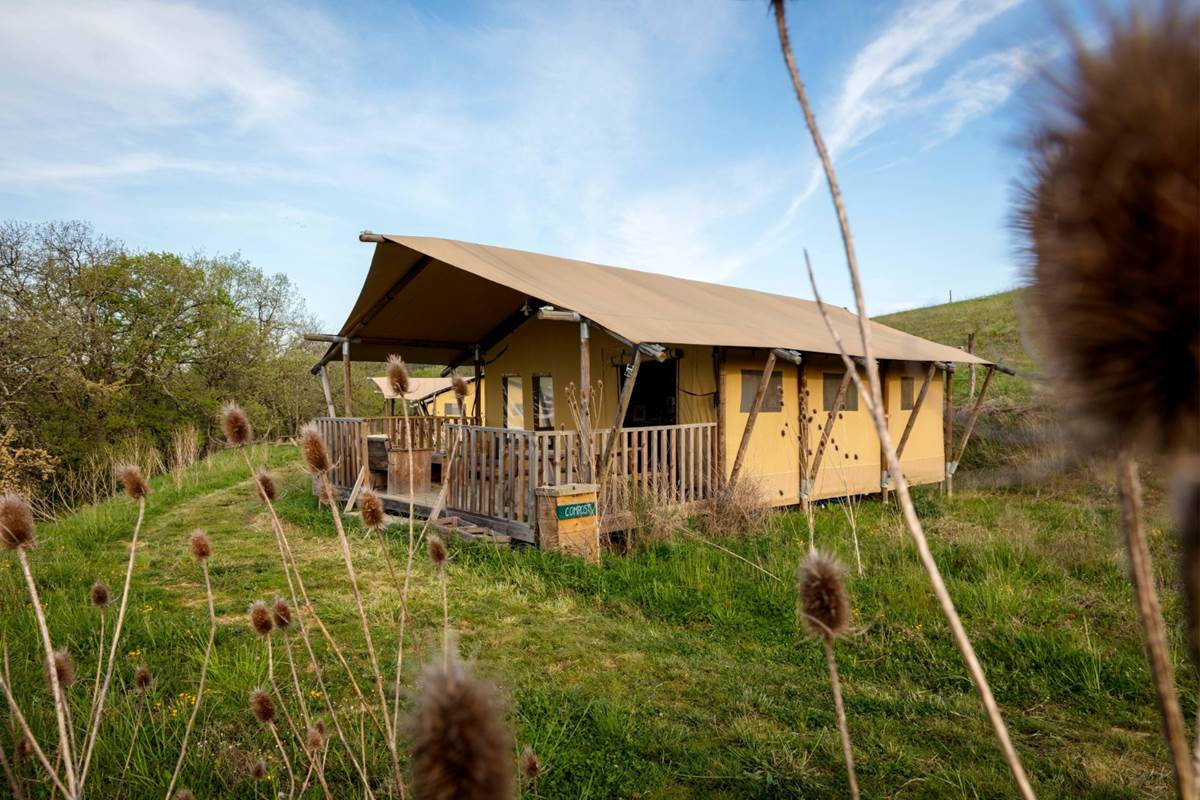 Vue d'ensemble éco-lodge sunshine