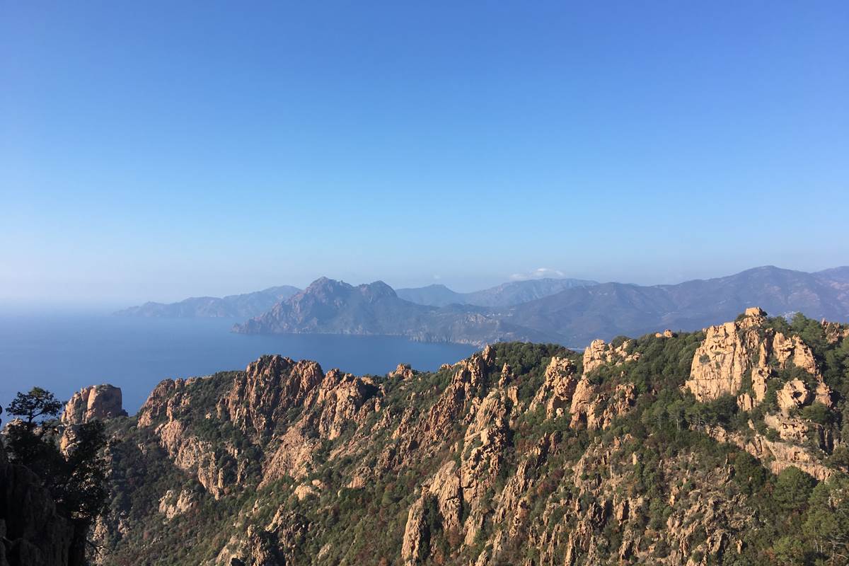 Vue sur le Golfe de Porto depuis les Calanches de Piana