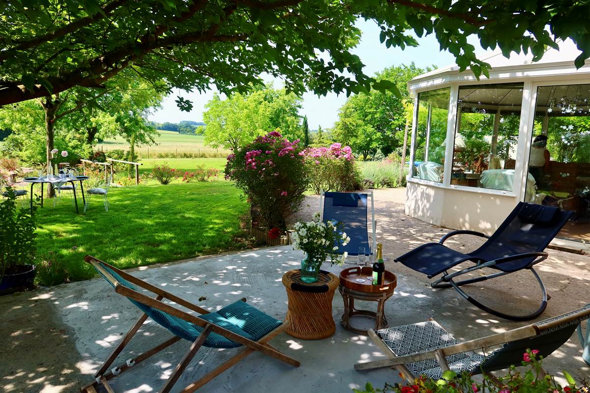 Terrasse de la cuisine de La Maison de Famille