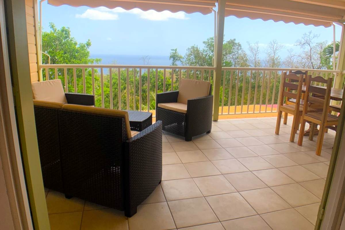 Coin détente et vue mer