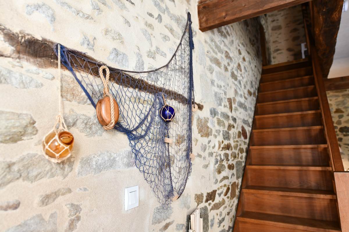accès aux chambres à l'étage