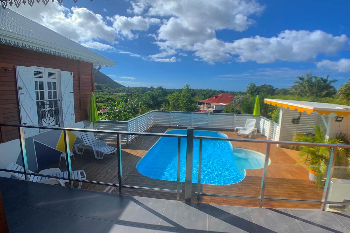Villa Anj'any - vue de la terrasse