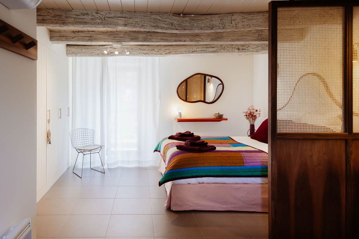 Le Chai Roudoudou, suite parentale, lit king size, salle de bain