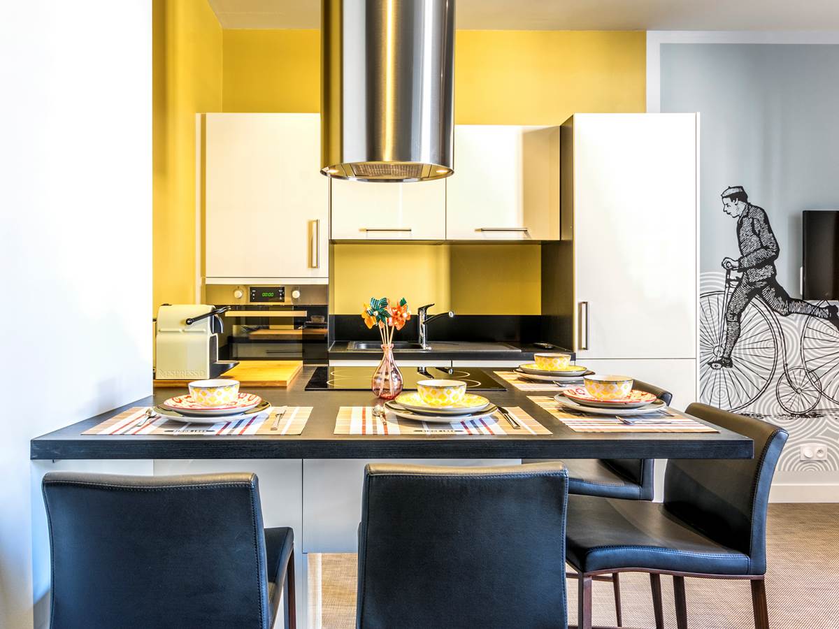 cuisine avec partie snack