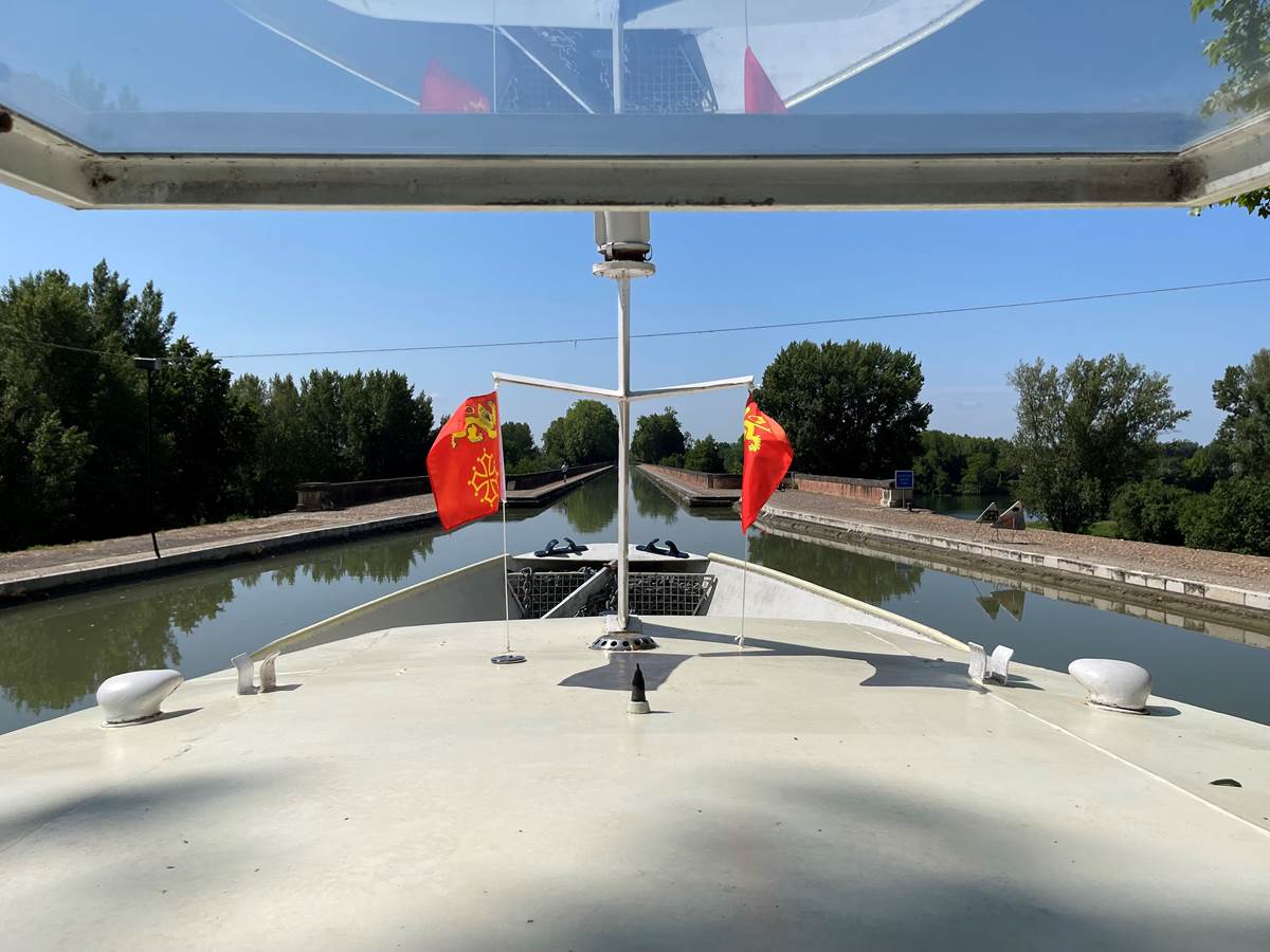 L'Olympe en approche du Pont Canal Cacor