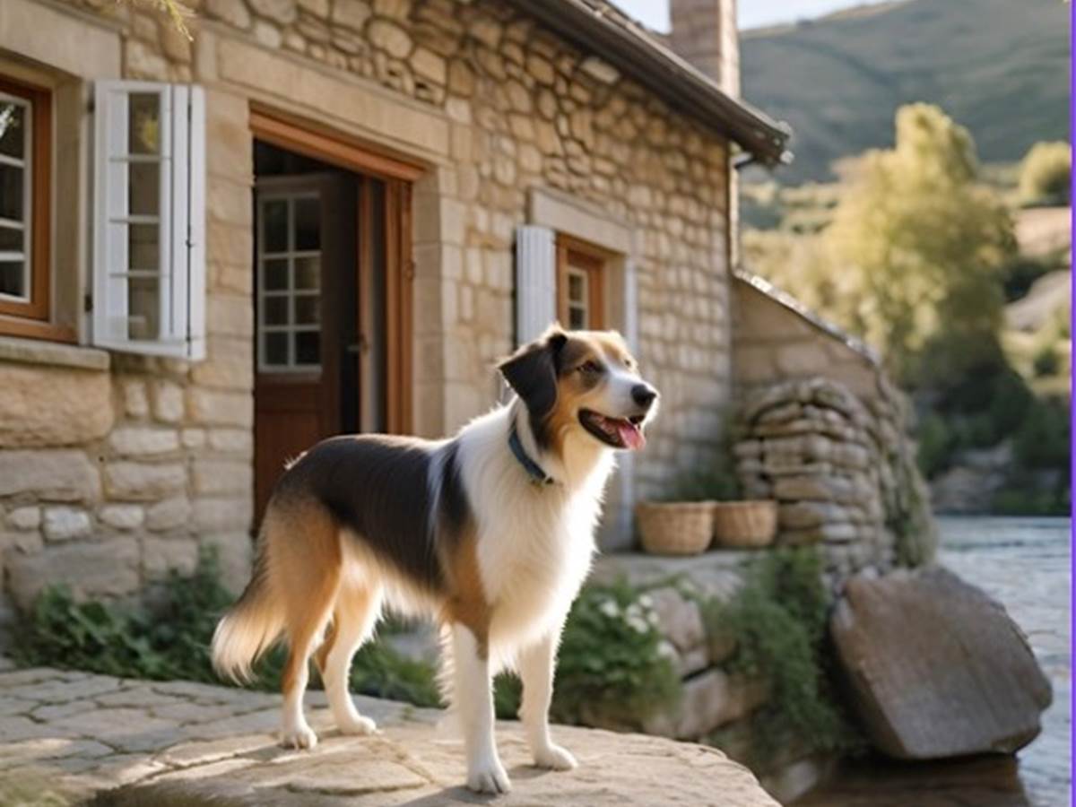 Chien au moulin de lavaugarde / photo non contractuelle