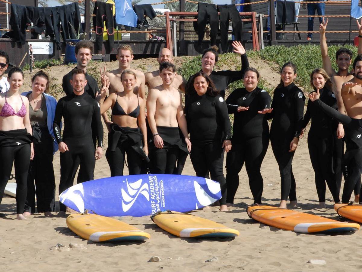 AGADIR SURF ACADEMY - Cours collectif de surf - 1 h