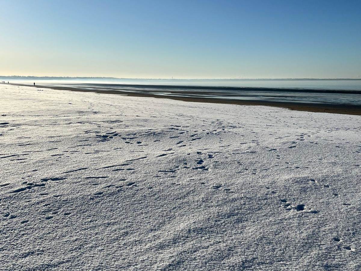 La Plage St Brévin sous la neige