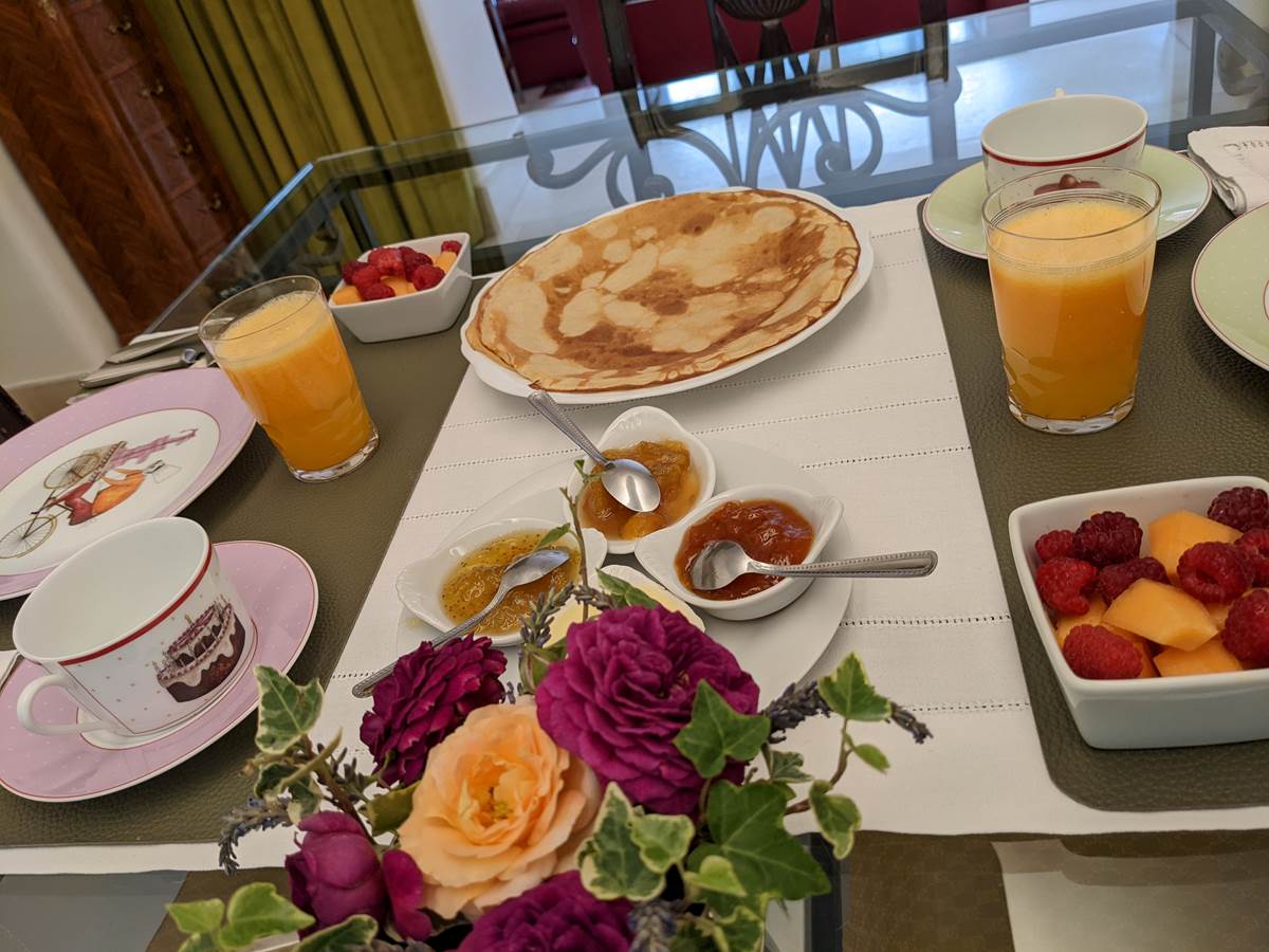 Table du petit déjeuner