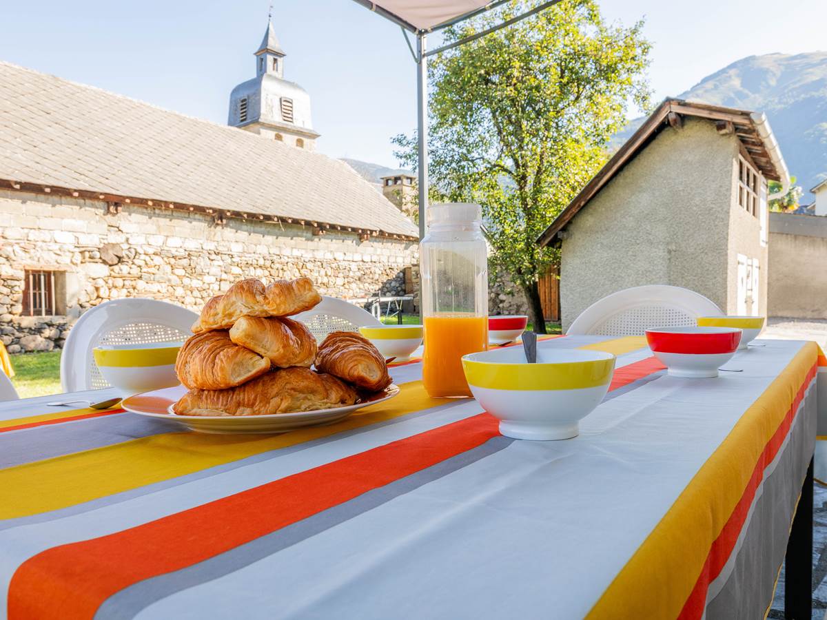 petit déjeuner abrité