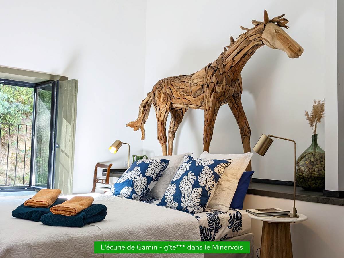 Chambre "cheval" avec lit-double / salle d'eau privative