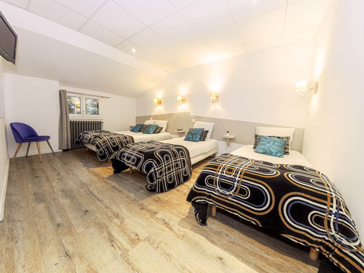 Hôtel Alphée - Barèges Tourmalet - Chambre Quadruple - Vue Montagne