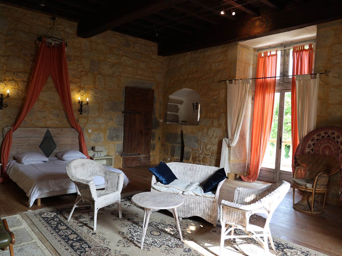 Chateau de Saint Chamarand, chambre des Peyronnenc, Aile Renaissance