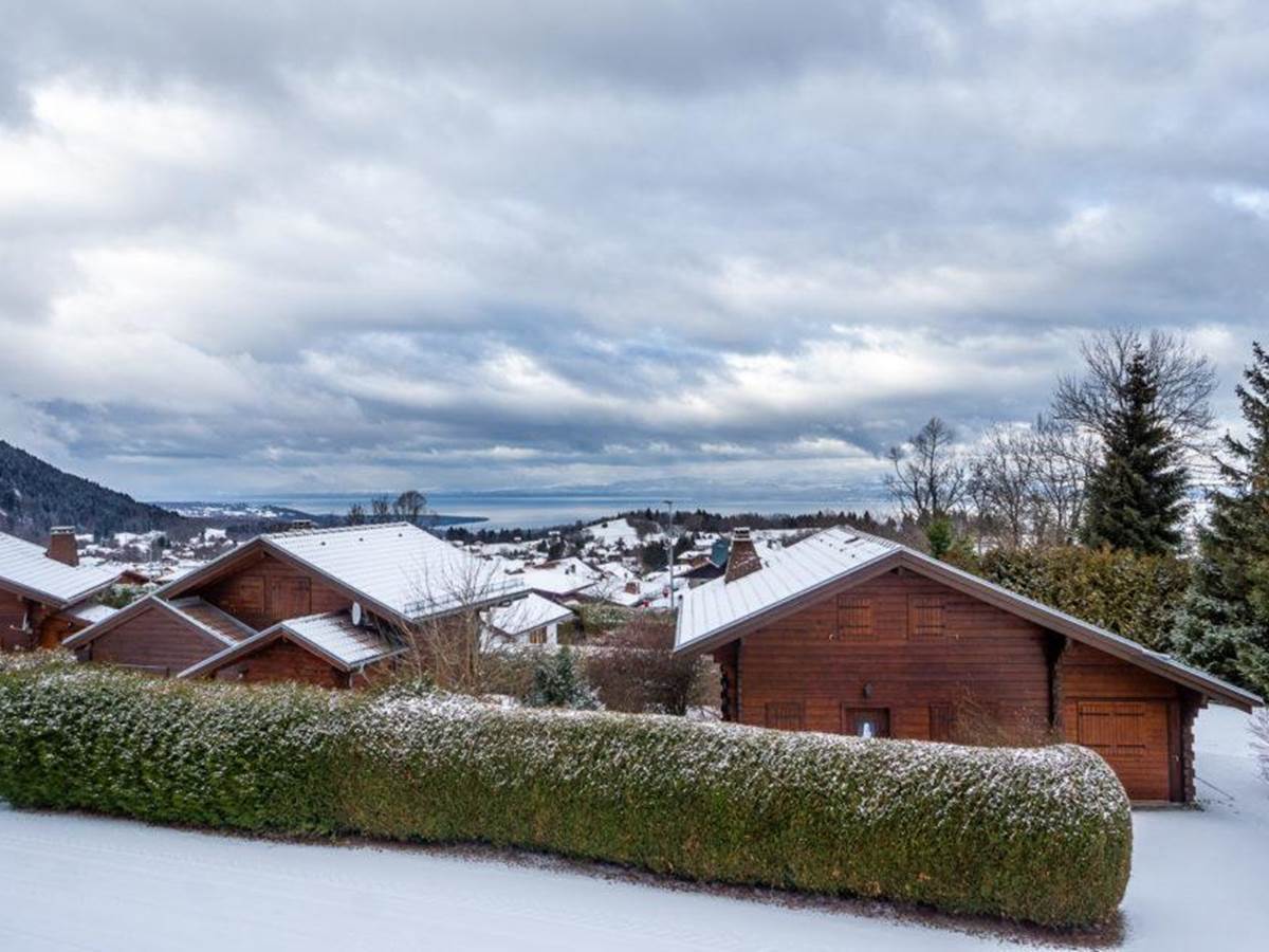 VUE DU BALCON EN HIVER