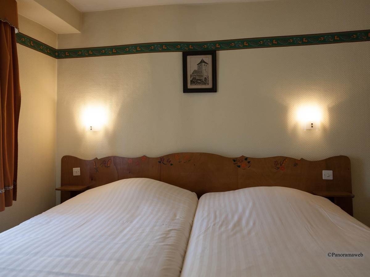 Chambre Lits jumeaux Hotel Restaurant Zum schnogaloch Alsace Obernai