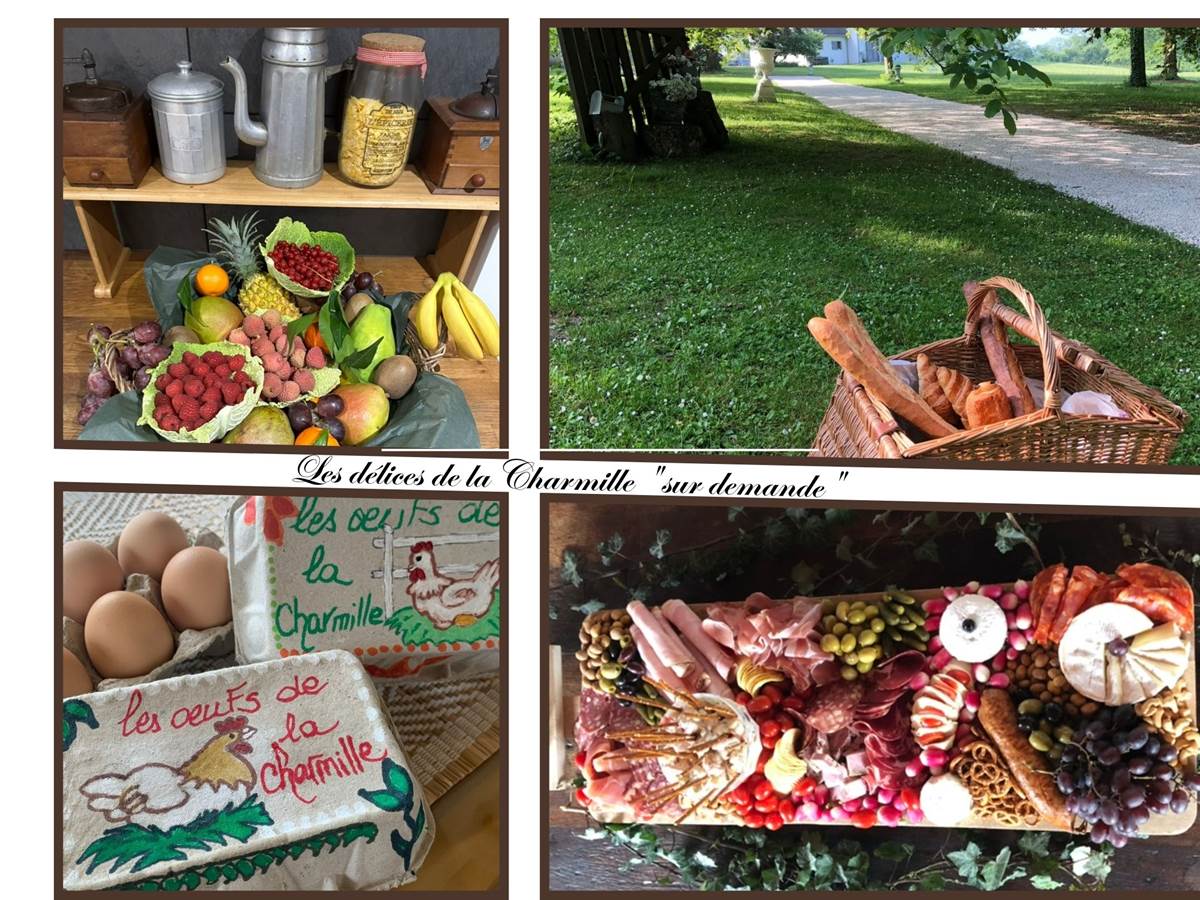 sur commande: panier de viennoiseries, planches apéro, corbeilles de fruits...