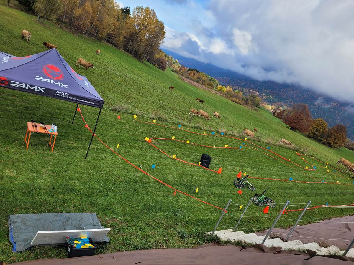 Parcours Draisienne pour Olympiades dans la Massif des Bauges