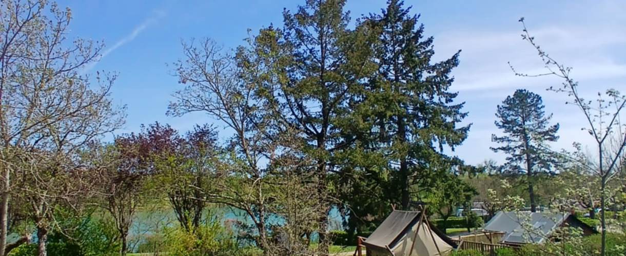 vue depuis le haut du camping