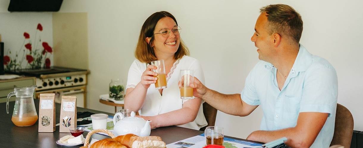 petit déjeuner en amoureux Crédit photo : Laura Vergne