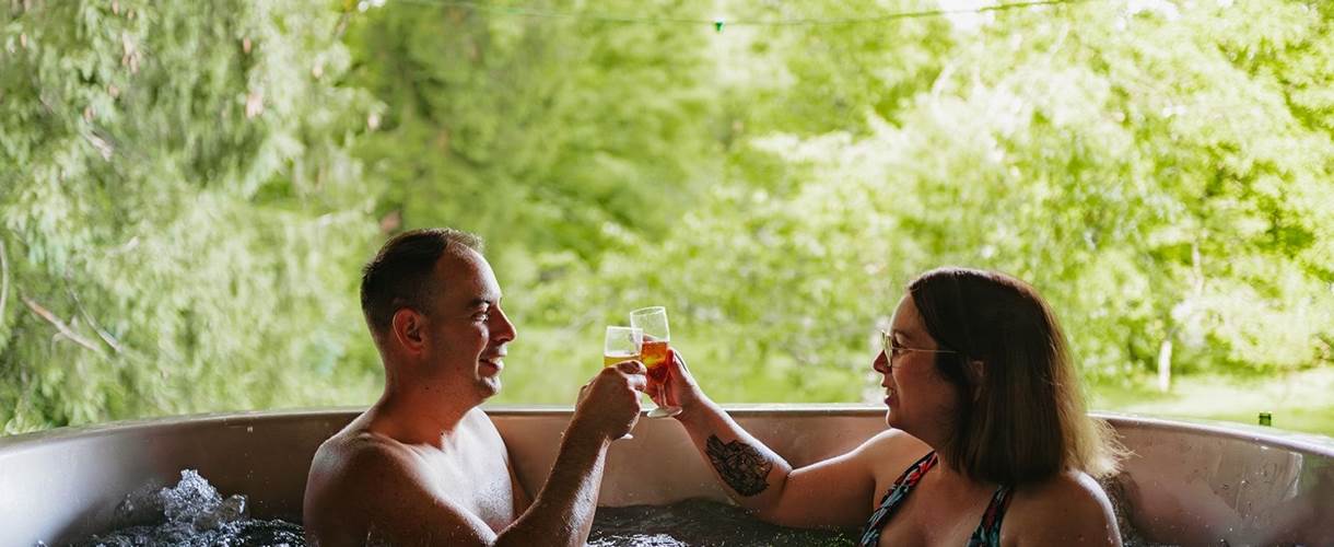 Espace bien-être : idéal pour profiter en amoureux . Crédit photo : Laura Vergne