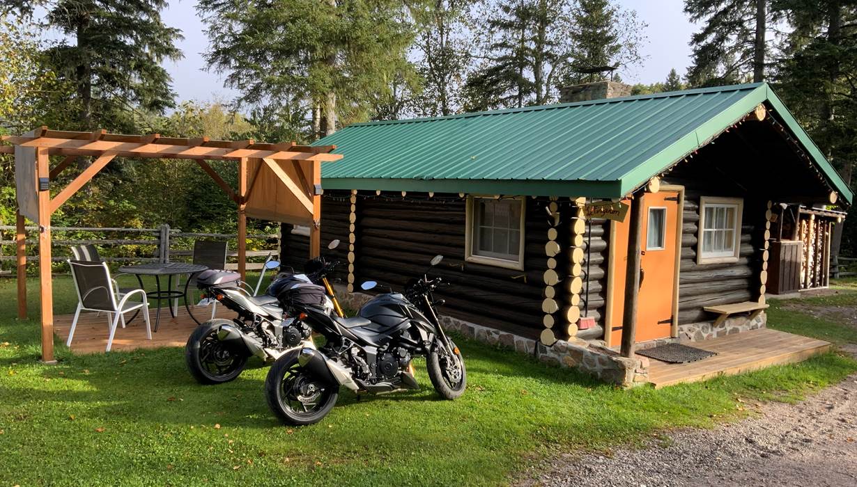 Étape moto route 155 - Domaine le Bostonnais