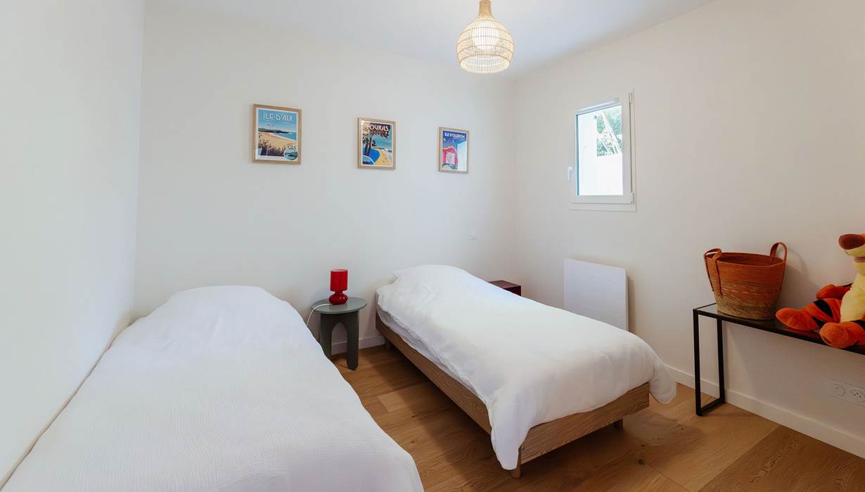 Villa La Canopée chambre 3 avec 2 lits simples 90/200