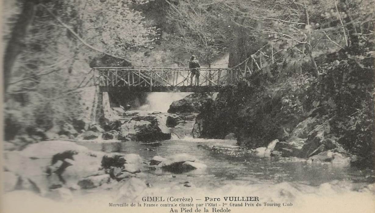 Carte postale vintage histoire parc vuillier correze tourisme tulle5